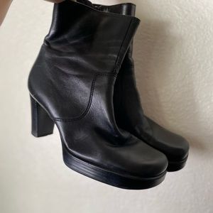 Leather boots